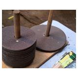 Assorted Sanding Discs with Disc Holder Base