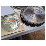 Lot of (15+) Circular Saw Blades - 7-1/4" and 4-1/2"