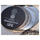Lot of (11) 7-1/4" Circular Saw Blades - New (x5) and Used (x6)