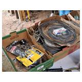 Lot of (1 Box) Assorted Wire, Cables, Extra Anchors, Cinches