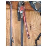 Lot of (2) 24",16" Pipe Wrenches