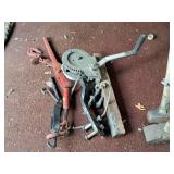 Lot of (4) Hitch, Hand Winch and (2) Chain Tighteners