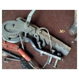 Lot of (4) Hitch, Hand Winch and (2) Chain Tighteners