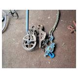 Lot of (3) Hoist/Pulley Asemblies