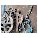 Lot of (3) Hoist/Pulley Asemblies