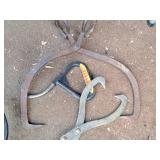 Lot of (3) Small Logging Hook/Hoist