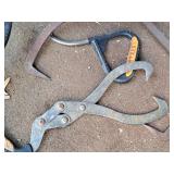 Lot of (3) Small Logging Hook/Hoist
