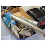 Lot of  Exhaust Pipe Parts - Tube, Hangers, Adapters