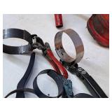 Lot of (6) Assorted Oil Filter Wrenches