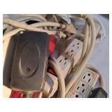 Lot of (1 Box) Assorted Electrical Plugs and Power Strips