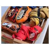 Lot of (1 Box) Assorted Ratchet Tiedown Straps