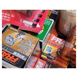 Lot of (1 Box) Assorted Oil Filters and Fuel Filters