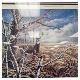 1995 Deer Hunters Signed Ken Kylmannen 38"x30"