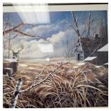 1995 Deer Hunters Signed Ken Kylmannen 38"x30"