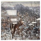 "Michael Sieve" Buck Print Signed 36"x28 1/2"