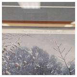 "Michael Sieve" Buck Print Signed 36"x28 1/2"