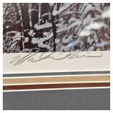 "Michael Sieve" Buck Print Signed 36"x28 1/2"