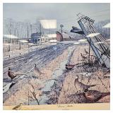 Less Kouba-Artist Proof-Pencil Signed-"Leavin Shelter" 33x28