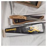 Sarge Folding Fillet Knife and Browning P.F Fixed Blade Knife