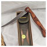 Sarge Folding Fillet Knife and Browning P.F Fixed Blade Knife