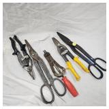 5 Tin Snips, Pliers, Snap Ring