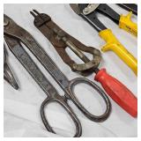 5 Tin Snips, Pliers, Snap Ring