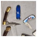 7 Misc Lockback Pocket Knives
