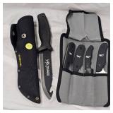 Schmidt RMEF Deer Stalker Knife  and 4 Piece RMEF Knife Set