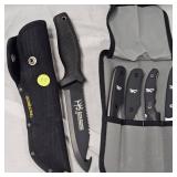 Schmidt RMEF Deer Stalker Knife  and 4 Piece RMEF Knife Set
