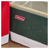 2-Original Coleman Steel/Poly Ice Coolers