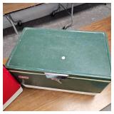 2-Original Coleman Steel/Poly Ice Coolers