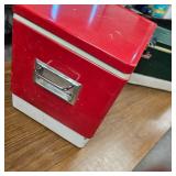 2-Original Coleman Steel/Poly Ice Coolers