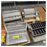 4- Classic UMCO All Aluminum Tackle Boxes