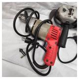 4" Black N Decker Grinder and Milwaukee Drill