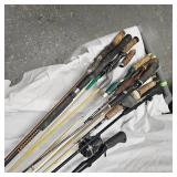 10-Misc Fishing Rods 2 w/Reels