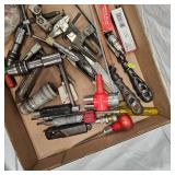 Box of Misc Tap/Die Tools and Misc