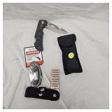 Diamond Hone Sharpener, Craftsman Knife and Lock Back Deer Knife