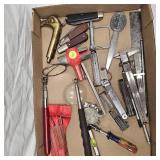 Misc Feeler Gauges, Barlow Knives, Brass Cane Handle