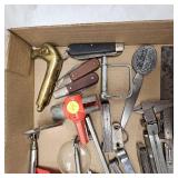 Misc Feeler Gauges, Barlow Knives, Brass Cane Handle