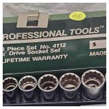 SK Wayne 1/2" Ratchet Socket Set, Like New