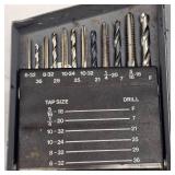 Very Nice Tap and Drill Bit Set in Case