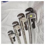 Rigid Aluminum Pipe Wrenches 24",18",15",10"