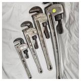 Rigid Aluminum Pipe Wrenches 24",18",15",10"