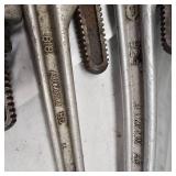 Rigid Aluminum Pipe Wrenches 24",18",15",10"