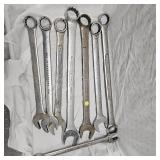 Large Lot of 1 1/8-1 5/8 Wrench Set, 8 Qty (Williams and Craftsman)