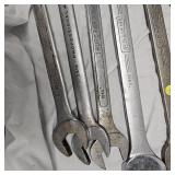 Large Lot of 1 1/8-1 5/8 Wrench Set, 8 Qty (Williams and Craftsman)