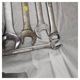 Large Lot of 1 1/8-1 5/8 Wrench Set, 8 Qty (Williams and Craftsman)
