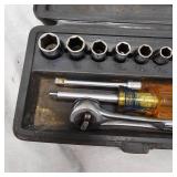 Craftsman 1/4" Ratchet Socket Set in Box