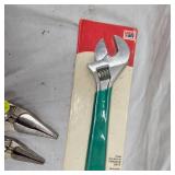 2 Needle Nose Vise Grips and New Diamond Adjustable Wrench