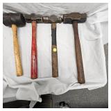 Lot of 4 Hammers